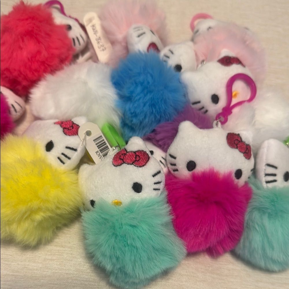 1 Item Per Listing- Hello Kitty Plush Keychain Multicolor